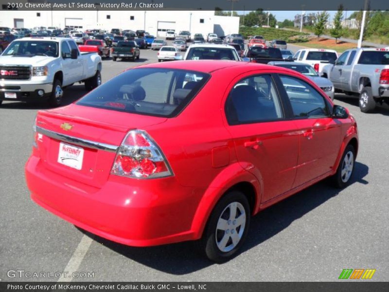 Victory Red / Charcoal 2010 Chevrolet Aveo LT Sedan