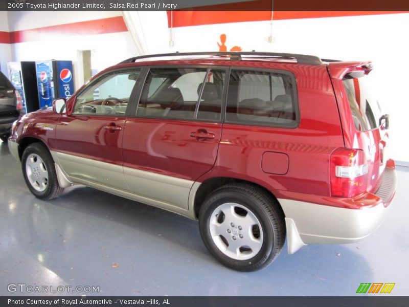 Salsa Red Pearl / Ivory 2005 Toyota Highlander Limited