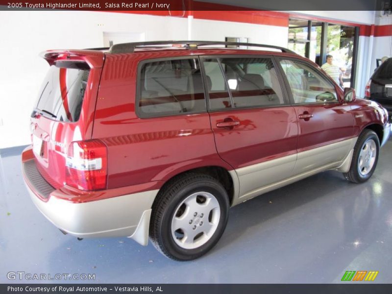 Salsa Red Pearl / Ivory 2005 Toyota Highlander Limited