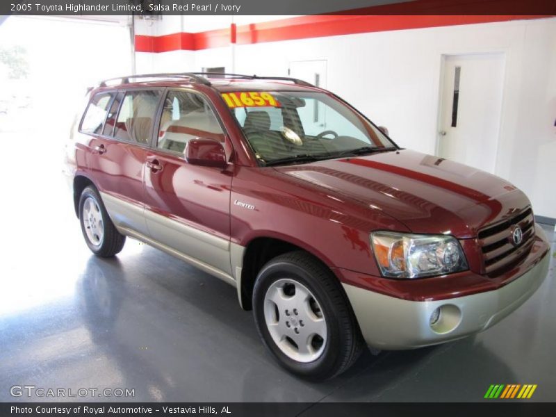 Salsa Red Pearl / Ivory 2005 Toyota Highlander Limited