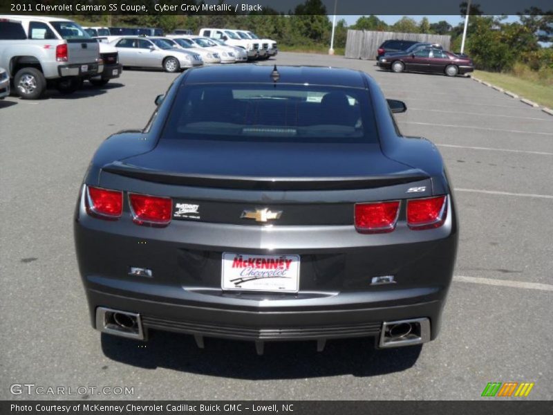 Cyber Gray Metallic / Black 2011 Chevrolet Camaro SS Coupe