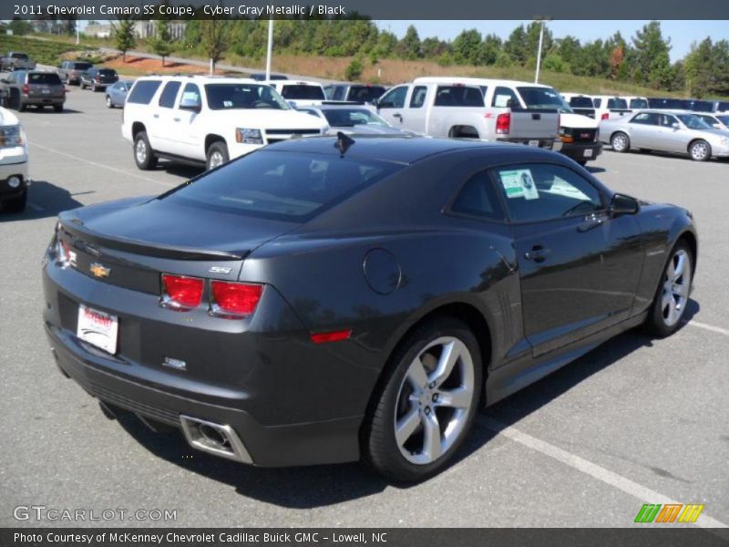 Cyber Gray Metallic / Black 2011 Chevrolet Camaro SS Coupe