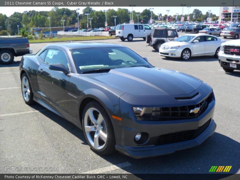 Cyber Gray Metallic / Black 2011 Chevrolet Camaro SS Coupe