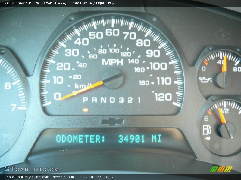 Summit White / Light Gray 2008 Chevrolet TrailBlazer LT 4x4