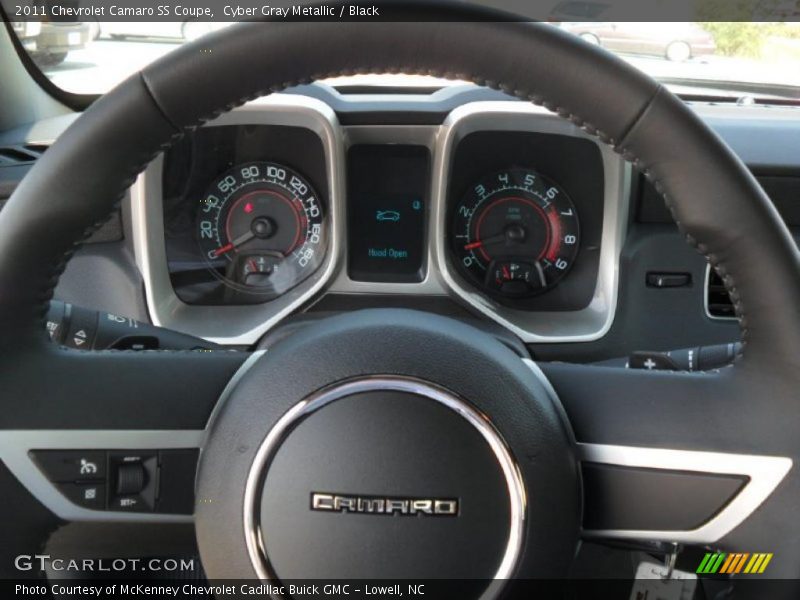 Cyber Gray Metallic / Black 2011 Chevrolet Camaro SS Coupe