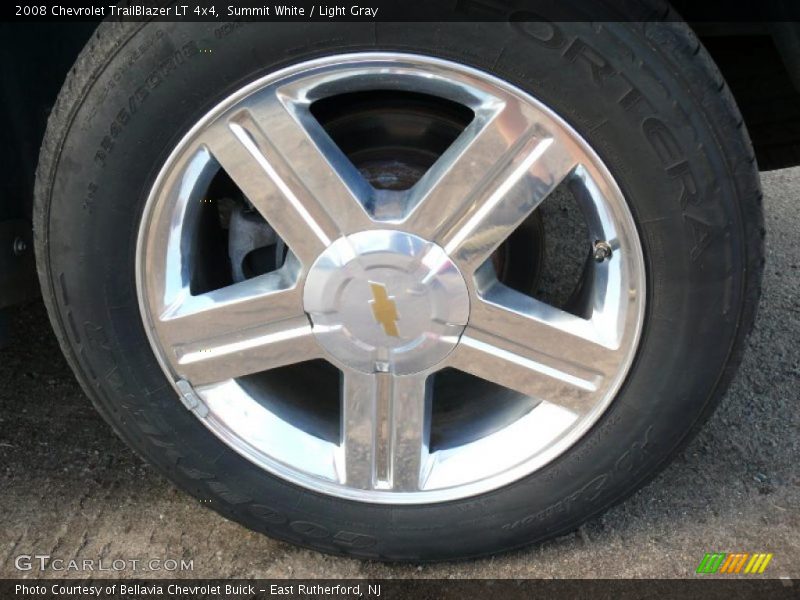 Summit White / Light Gray 2008 Chevrolet TrailBlazer LT 4x4