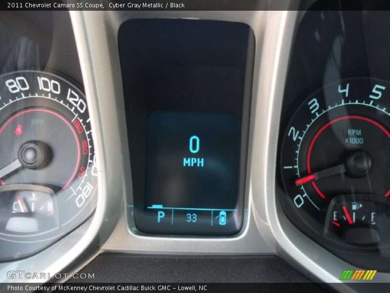 Cyber Gray Metallic / Black 2011 Chevrolet Camaro SS Coupe