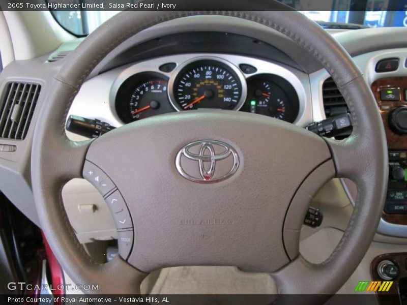 Salsa Red Pearl / Ivory 2005 Toyota Highlander Limited