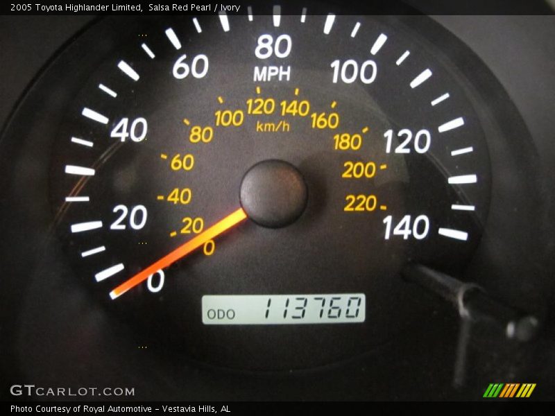 Salsa Red Pearl / Ivory 2005 Toyota Highlander Limited