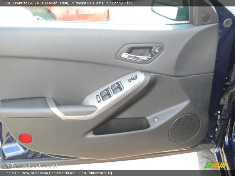 Midnight Blue Metallic / Ebony Black 2008 Pontiac G6 Value Leader Sedan