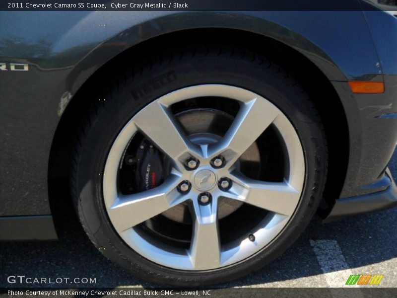 Cyber Gray Metallic / Black 2011 Chevrolet Camaro SS Coupe