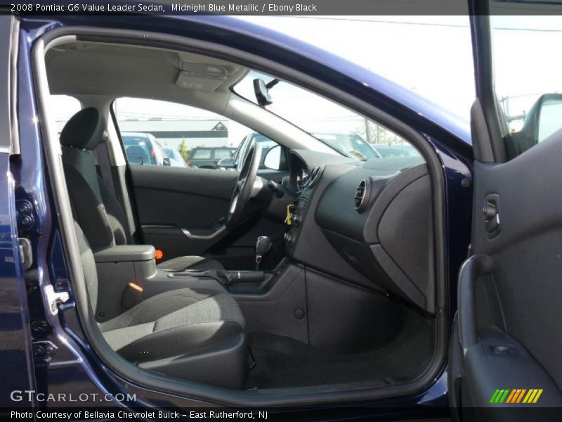 Midnight Blue Metallic / Ebony Black 2008 Pontiac G6 Value Leader Sedan