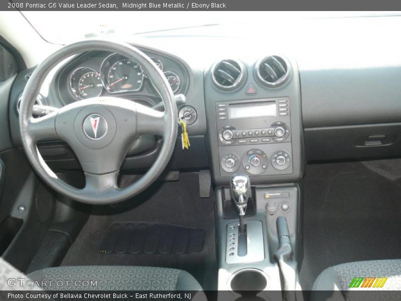 Midnight Blue Metallic / Ebony Black 2008 Pontiac G6 Value Leader Sedan