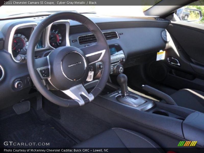 Cyber Gray Metallic / Black 2011 Chevrolet Camaro SS Coupe