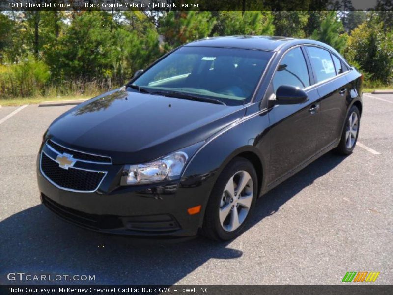 Black Granite Metallic / Jet Black Leather 2011 Chevrolet Cruze LT