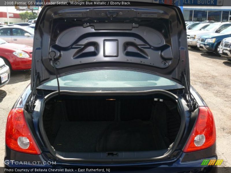Midnight Blue Metallic / Ebony Black 2008 Pontiac G6 Value Leader Sedan