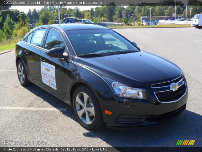 Black Granite Metallic / Jet Black Leather 2011 Chevrolet Cruze LT