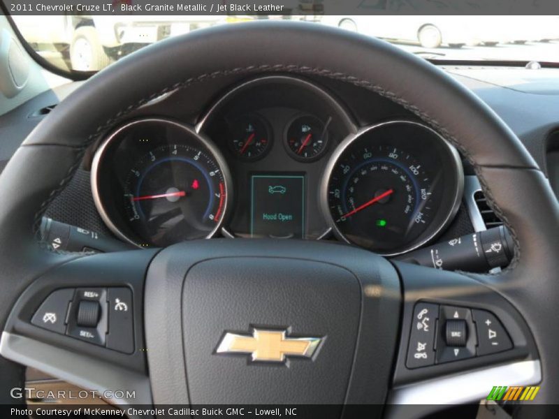Black Granite Metallic / Jet Black Leather 2011 Chevrolet Cruze LT