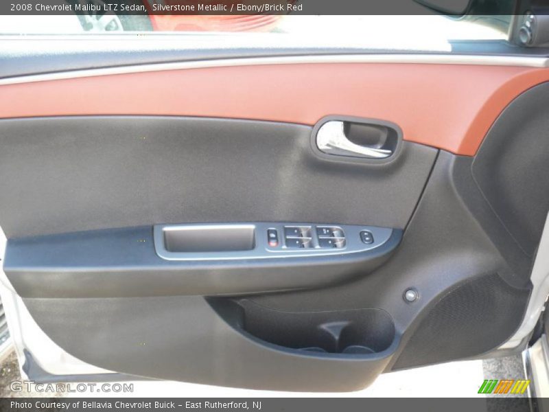 Silverstone Metallic / Ebony/Brick Red 2008 Chevrolet Malibu LTZ Sedan