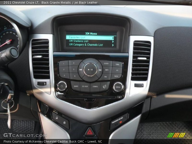 Black Granite Metallic / Jet Black Leather 2011 Chevrolet Cruze LT