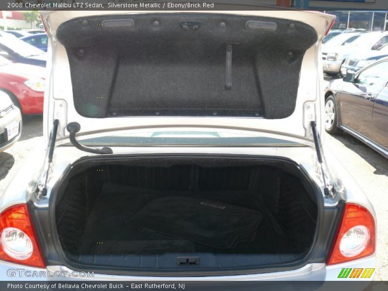 Silverstone Metallic / Ebony/Brick Red 2008 Chevrolet Malibu LTZ Sedan
