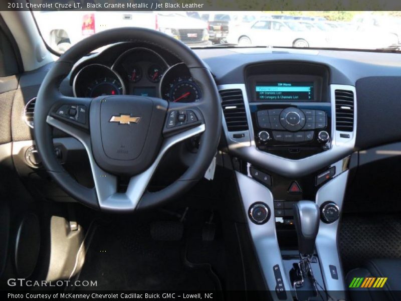 Black Granite Metallic / Jet Black Leather 2011 Chevrolet Cruze LT