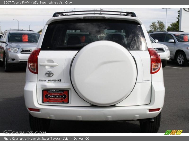 Super White / Ash Gray 2007 Toyota RAV4 4WD