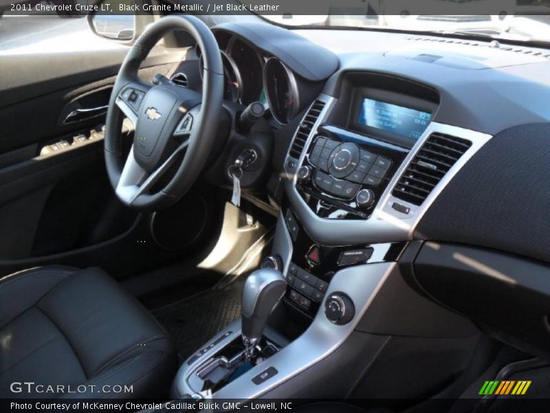 Black Granite Metallic / Jet Black Leather 2011 Chevrolet Cruze LT