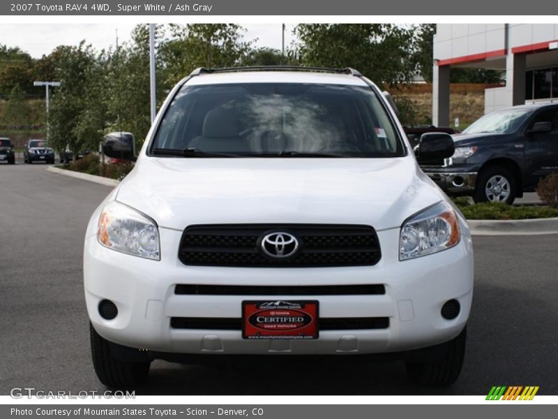 Super White / Ash Gray 2007 Toyota RAV4 4WD