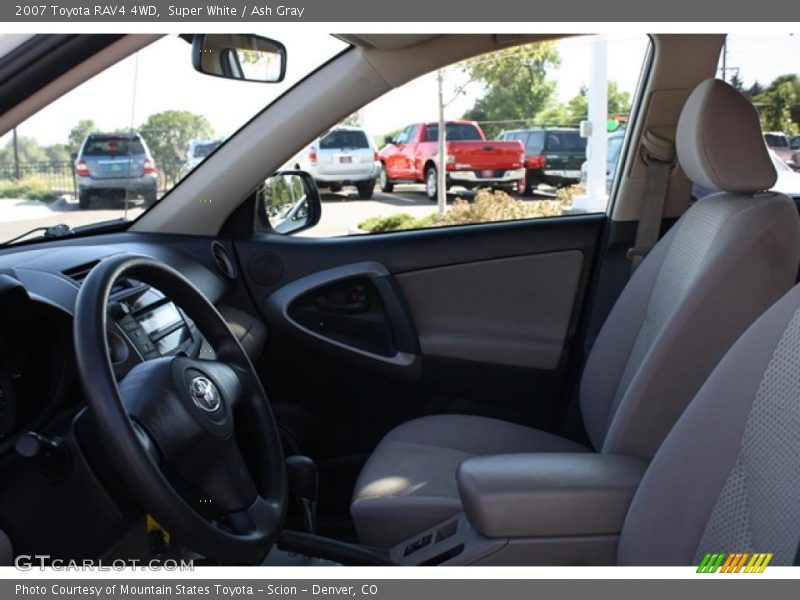 Super White / Ash Gray 2007 Toyota RAV4 4WD