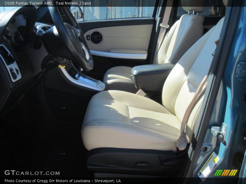 Teal Metallic / Sand 2008 Pontiac Torrent AWD