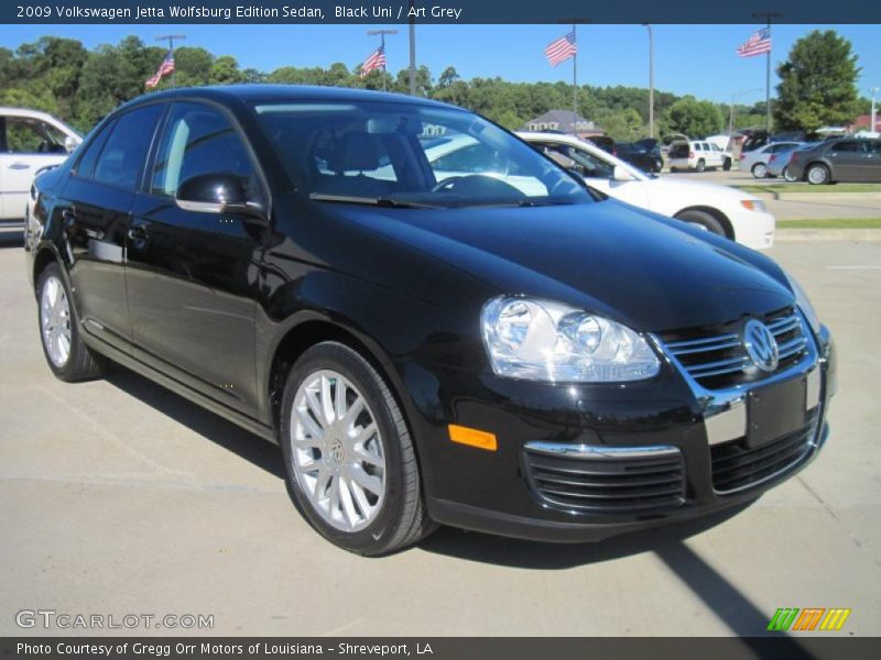 Black Uni / Art Grey 2009 Volkswagen Jetta Wolfsburg Edition Sedan