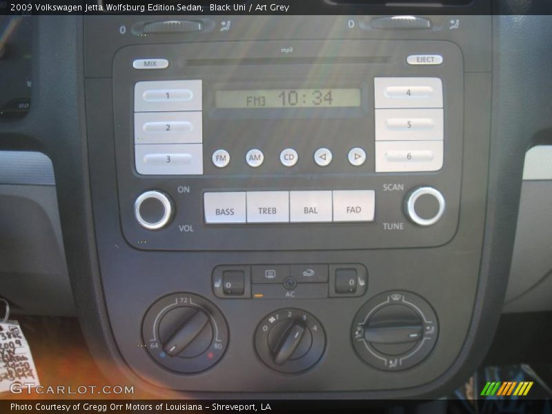 Black Uni / Art Grey 2009 Volkswagen Jetta Wolfsburg Edition Sedan