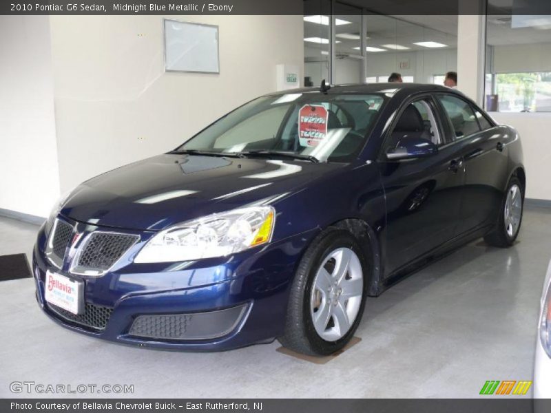 Midnight Blue Metallic / Ebony 2010 Pontiac G6 Sedan