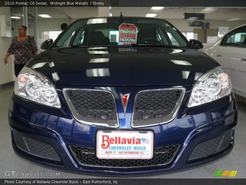 Midnight Blue Metallic / Ebony 2010 Pontiac G6 Sedan