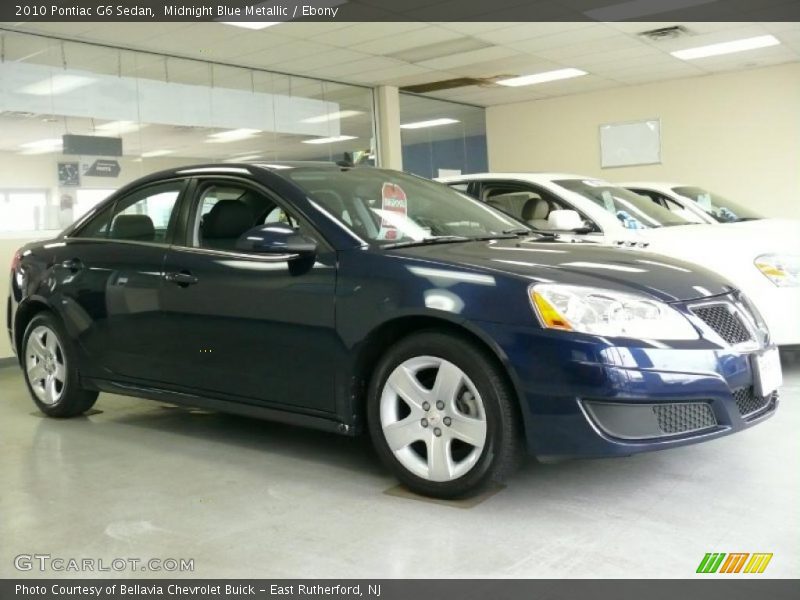Midnight Blue Metallic / Ebony 2010 Pontiac G6 Sedan