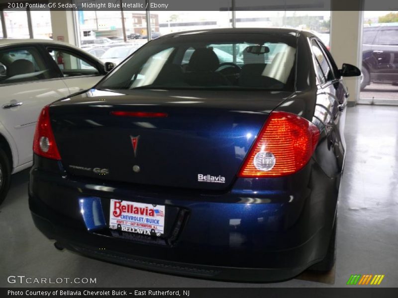 Midnight Blue Metallic / Ebony 2010 Pontiac G6 Sedan