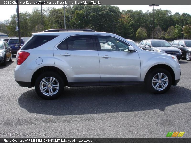 Silver Ice Metallic / Jet Black/Light Titanium 2010 Chevrolet Equinox LT