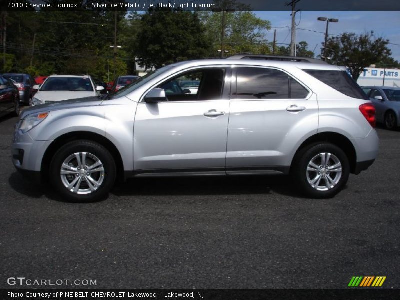 Silver Ice Metallic / Jet Black/Light Titanium 2010 Chevrolet Equinox LT