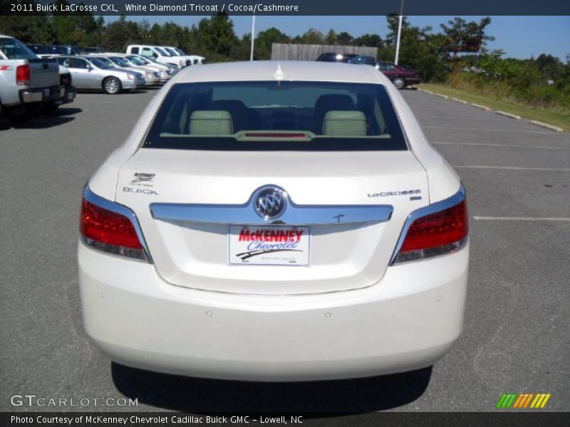 White Diamond Tricoat / Cocoa/Cashmere 2011 Buick LaCrosse CXL