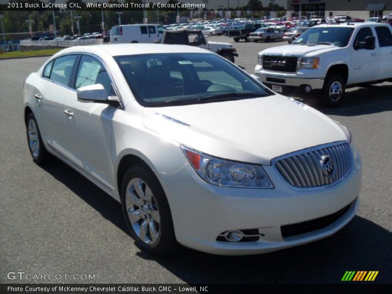 White Diamond Tricoat / Cocoa/Cashmere 2011 Buick LaCrosse CXL