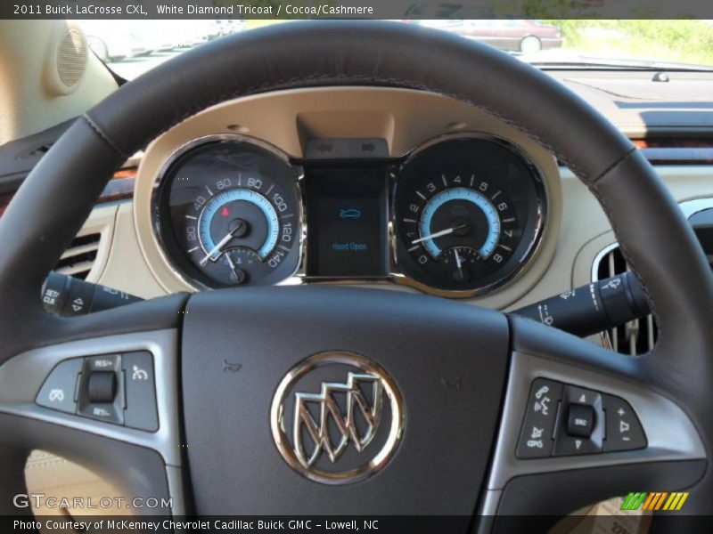 White Diamond Tricoat / Cocoa/Cashmere 2011 Buick LaCrosse CXL