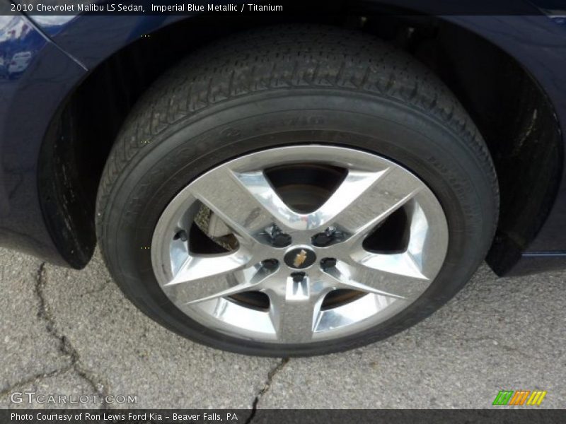 Imperial Blue Metallic / Titanium 2010 Chevrolet Malibu LS Sedan