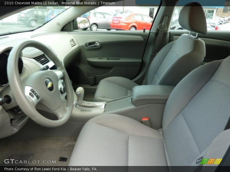Imperial Blue Metallic / Titanium 2010 Chevrolet Malibu LS Sedan