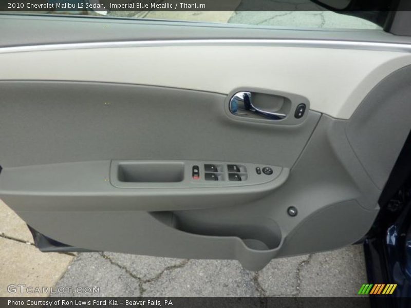Imperial Blue Metallic / Titanium 2010 Chevrolet Malibu LS Sedan