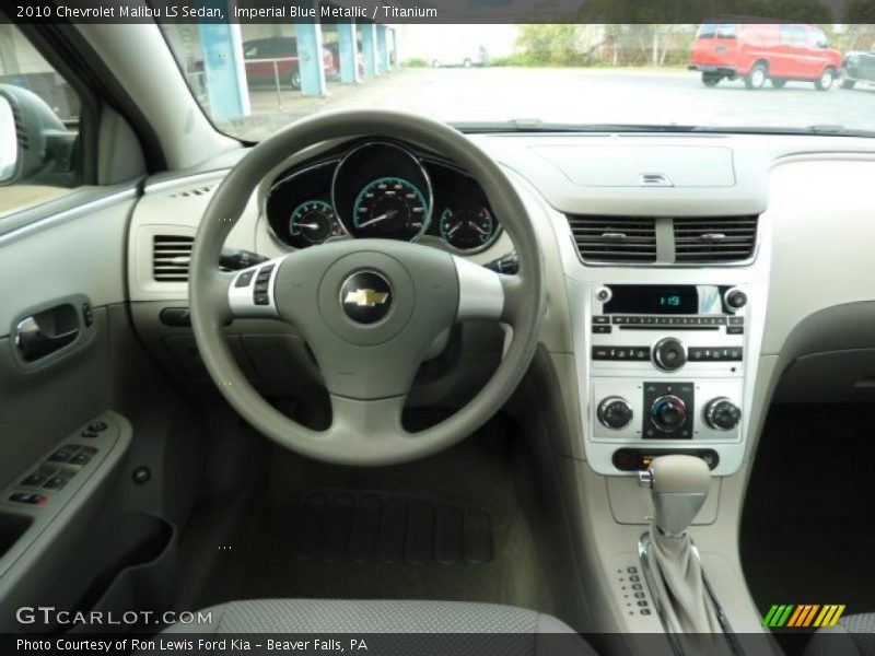 Imperial Blue Metallic / Titanium 2010 Chevrolet Malibu LS Sedan