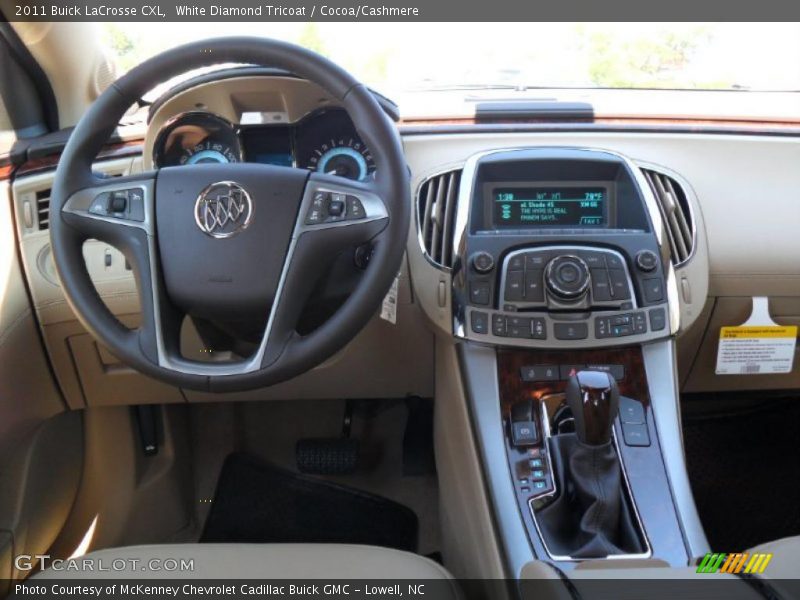 White Diamond Tricoat / Cocoa/Cashmere 2011 Buick LaCrosse CXL