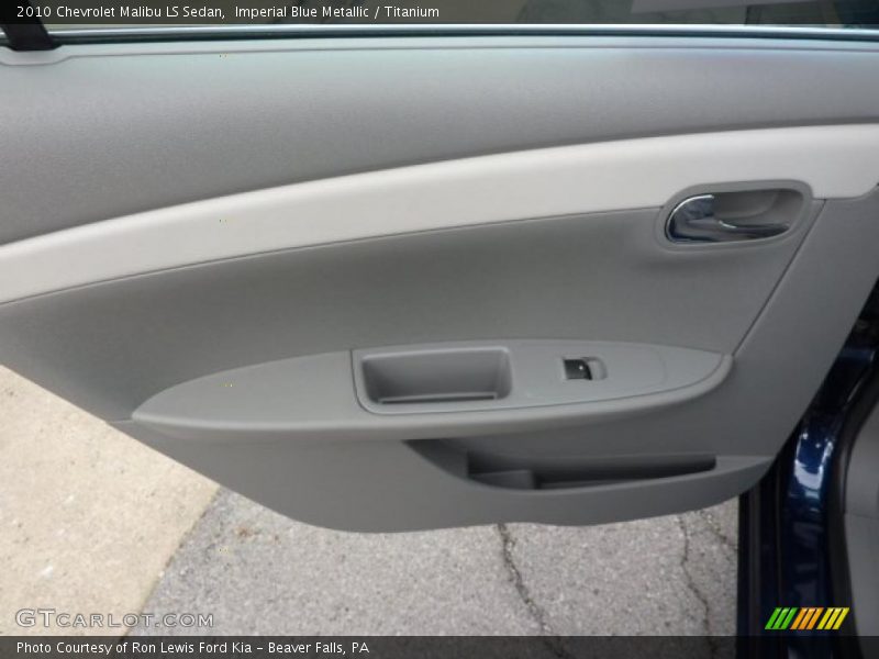 Imperial Blue Metallic / Titanium 2010 Chevrolet Malibu LS Sedan