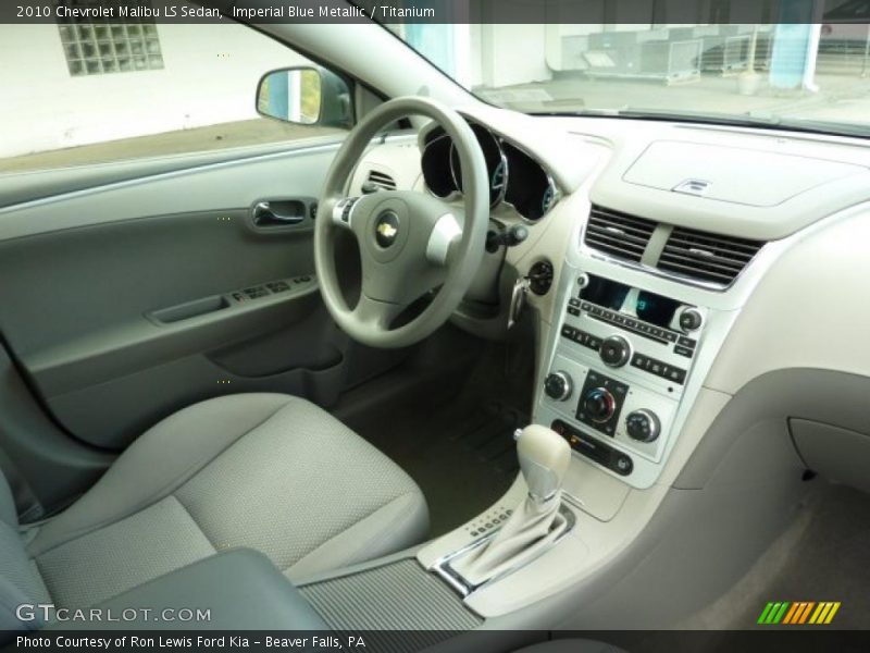 Imperial Blue Metallic / Titanium 2010 Chevrolet Malibu LS Sedan