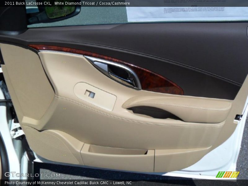 White Diamond Tricoat / Cocoa/Cashmere 2011 Buick LaCrosse CXL